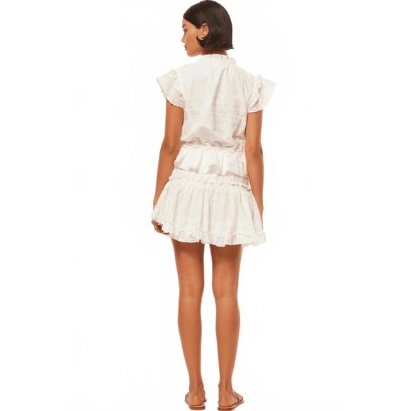 NEW MISA LOS ANGELES iliana mini dress in white eyelet - Picture 4 of 4